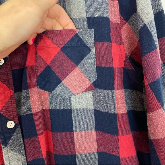 Panic At The Disco Band Flannel Shirt Unisex Large Button Down Long Sleeve Red - Picture 4 of 10